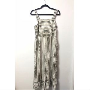 Black and white Striped Romper